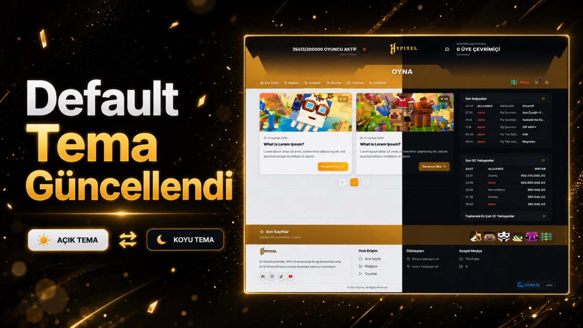 Default Tema Yenilendi!